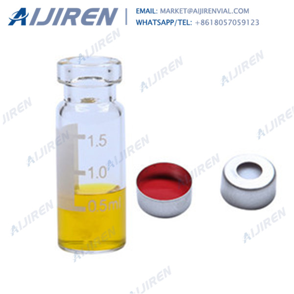 <h3>5.0 borosilicate crimp vial PTFE/red rubber septa</h3>
